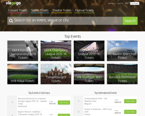 Viagogo Screenshot