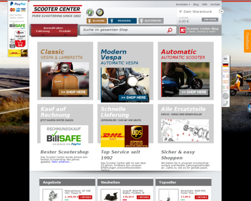 Scooter Center Screenshot