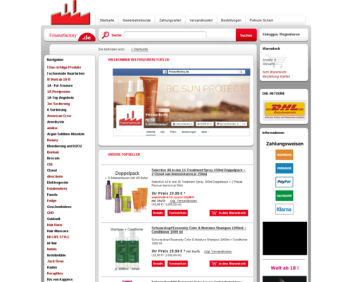 Friseurfactory Screenshot