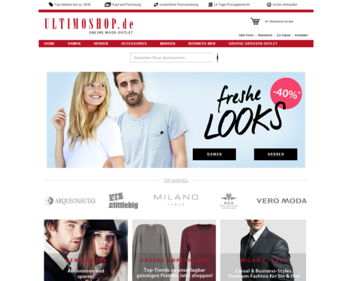 Ultimo Shop Screenshot
