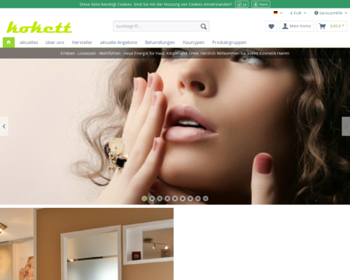 kokett kosmetik Screenshot
