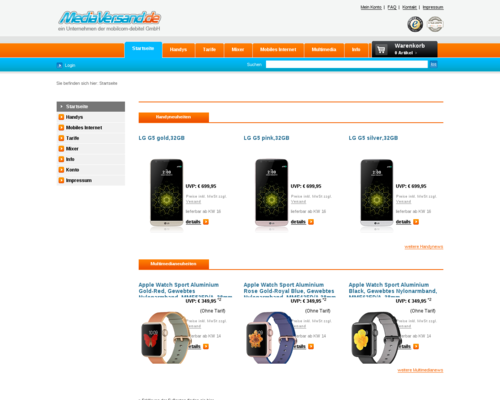 MediaVersand Screenshot