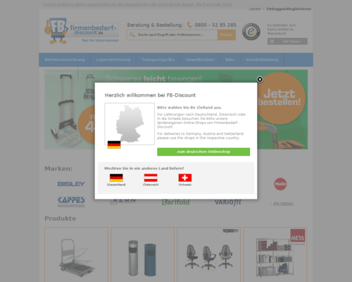 Firmenbedarf Discount Screenshot