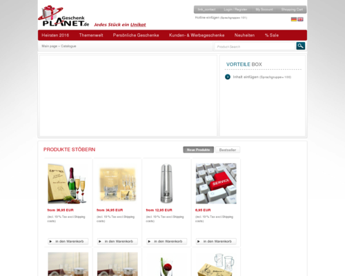 Geschenkplanet Screenshot