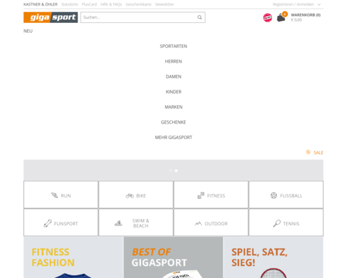 Gigasport Screenshot