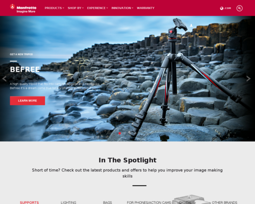Manfrotto Screenshot