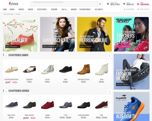 Schuhe.de Screenshot