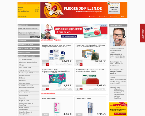 Fliegende Pillen Screenshot